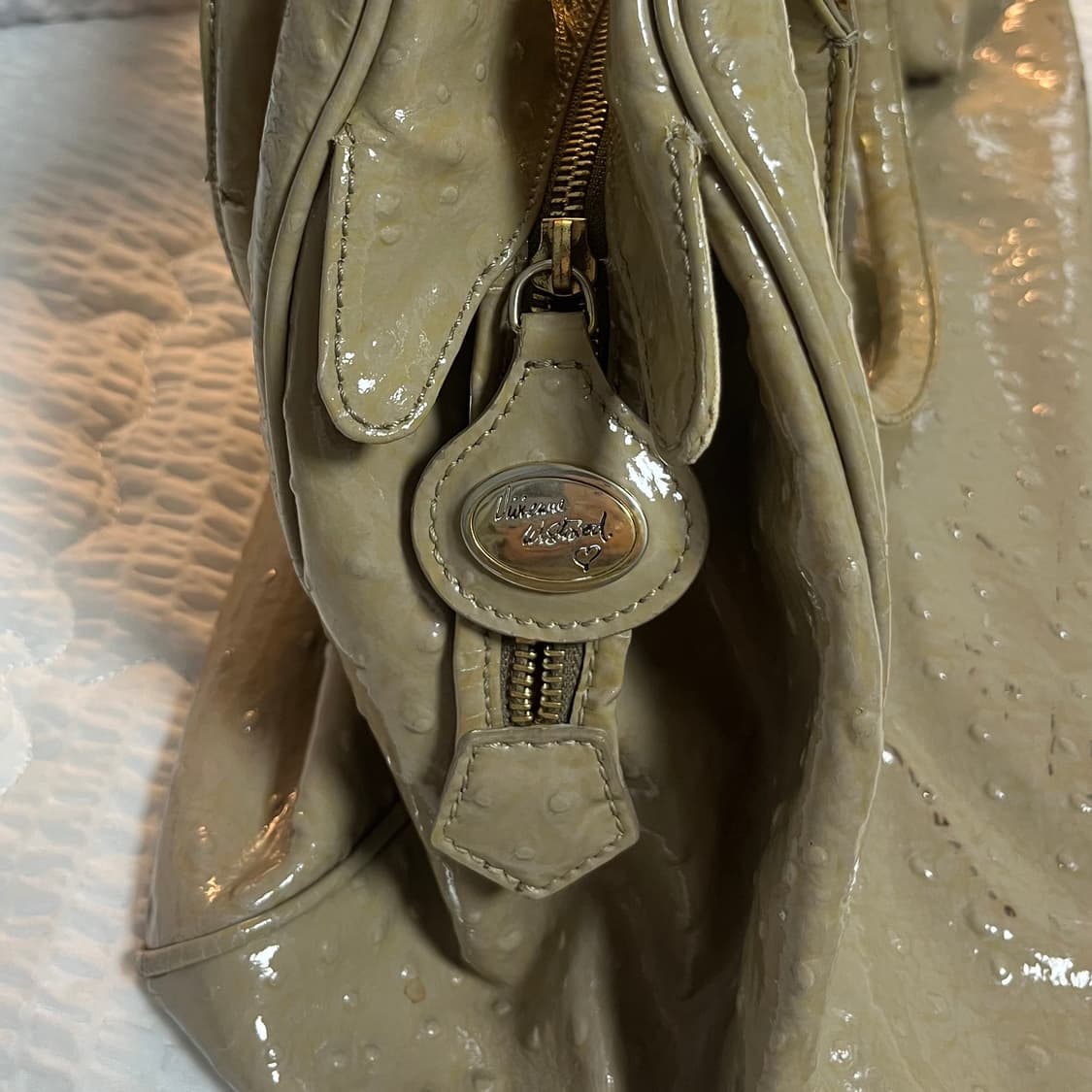 비비안웨스트우드 빈티지 빅 숄더백 아이보리 상품이미지3