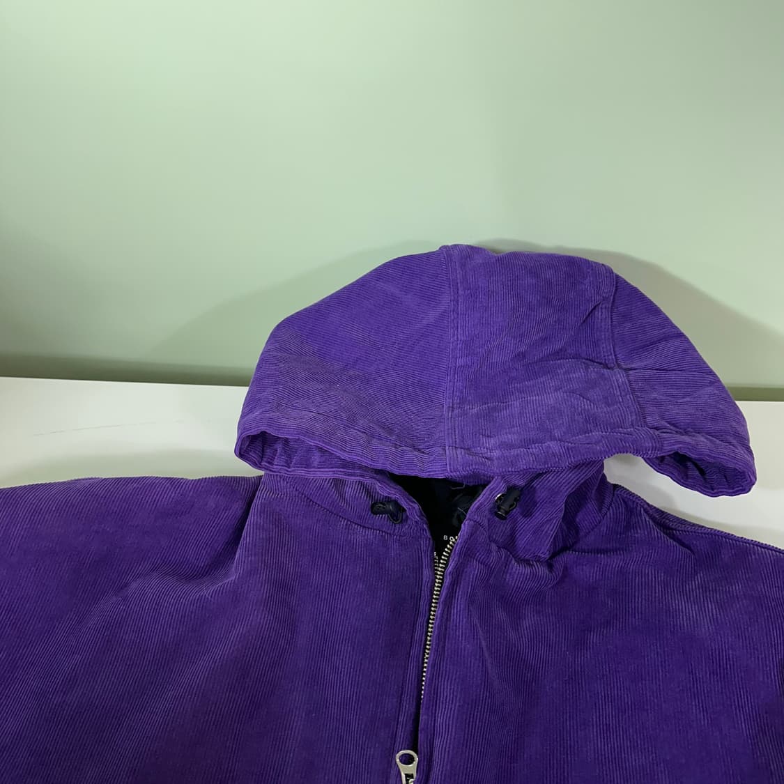 OS 바틀 BOTTLE 오버핏 퍼플 코듈로이 후드점퍼 상품이미지4