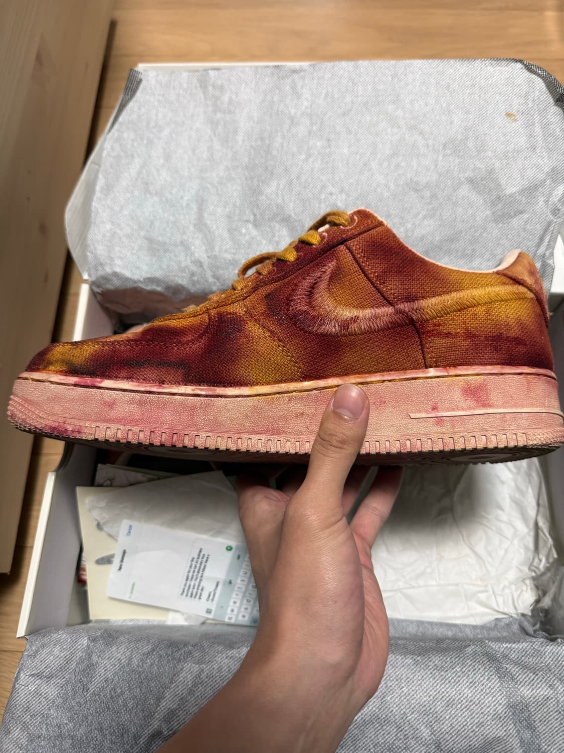 나이키 환장하는분 환영 전세계50족 한정판 나이키x스투시 타이다이 280 상품이미지2