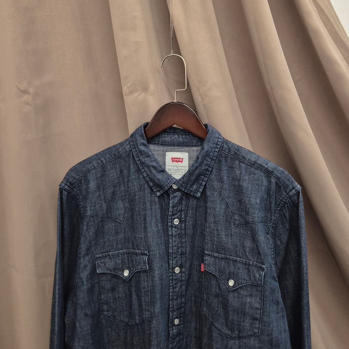 리바이스 웨스턴 데님 셔츠 L 상품이미지2