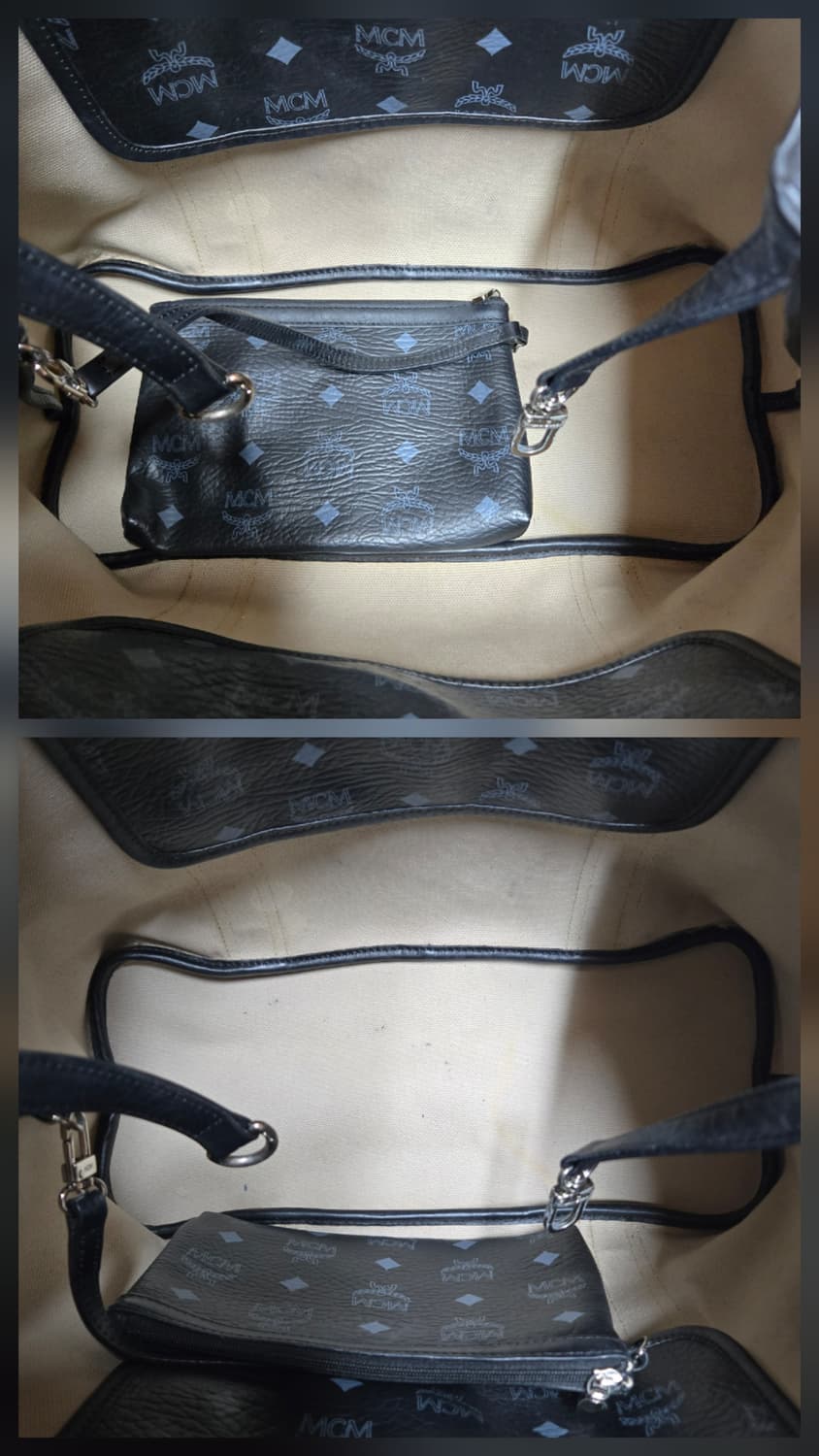 MCM 비세토스 블랙 쇼퍼백 + 파우치 상품이미지7