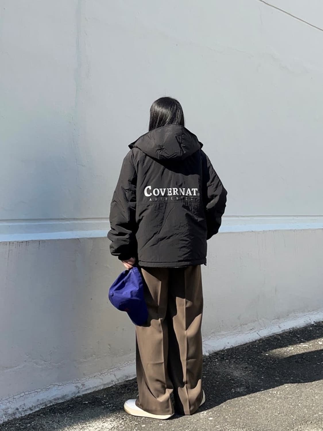 새제품L(105) 커버낫 리버시블 플리스 후리스 후드자켓 내츄럴 양면점퍼 상품이미지6