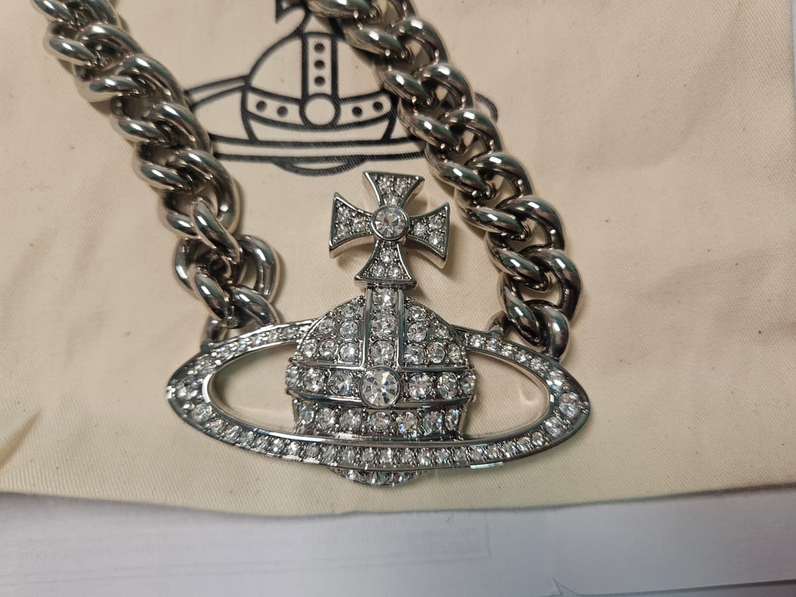 초희귀 비비안웨스트우드 네이사 체인 목걸이 상품이미지2