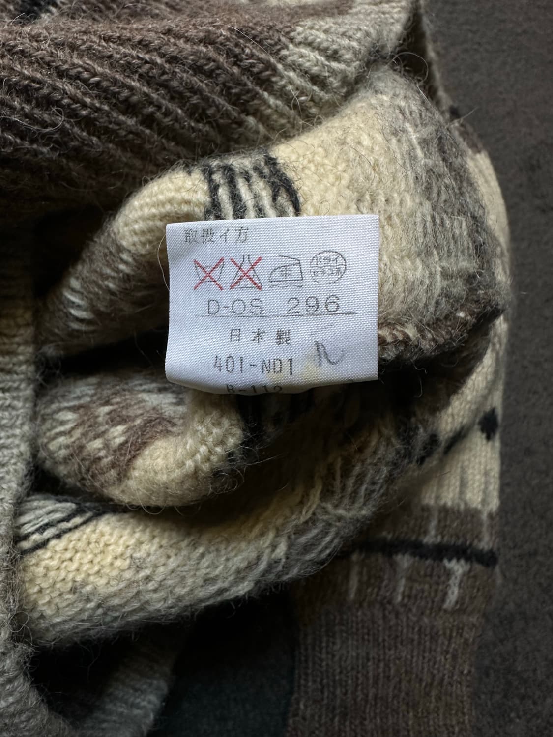 McGregor 패턴 니트 스웨터 M 상품이미지3