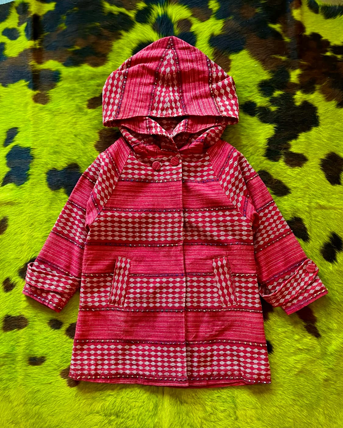 TITICACA Japan Big Hood Ethnic Coat 상품이미지4