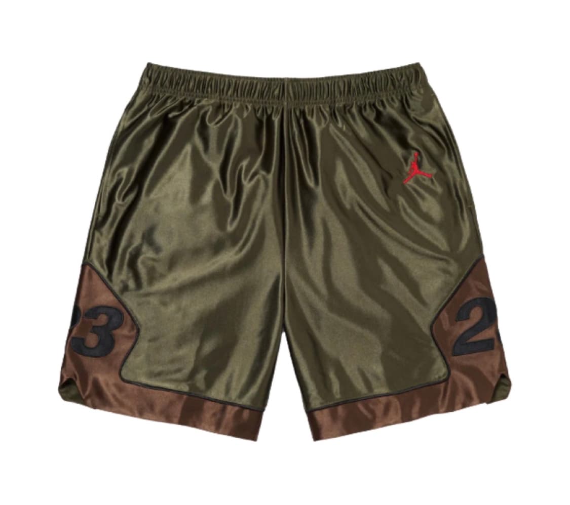 슈프림 x 조던 웜 업 쇼츠 올리브 24FW 상품이미지1
