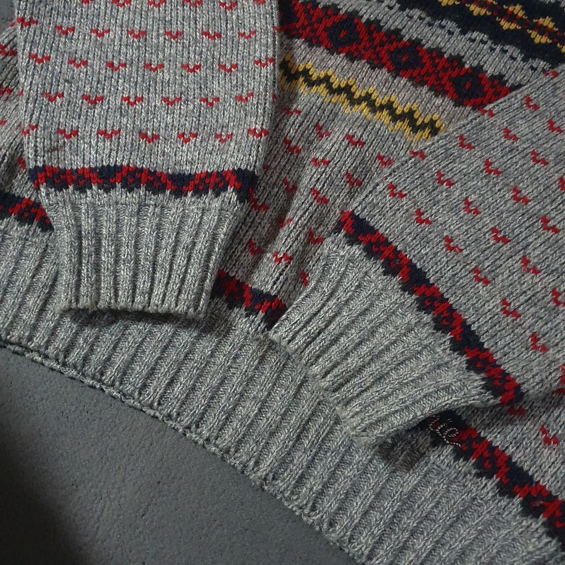 CHIPIE 헤비 울 노르딕 니트 스웨터 M 상품이미지4