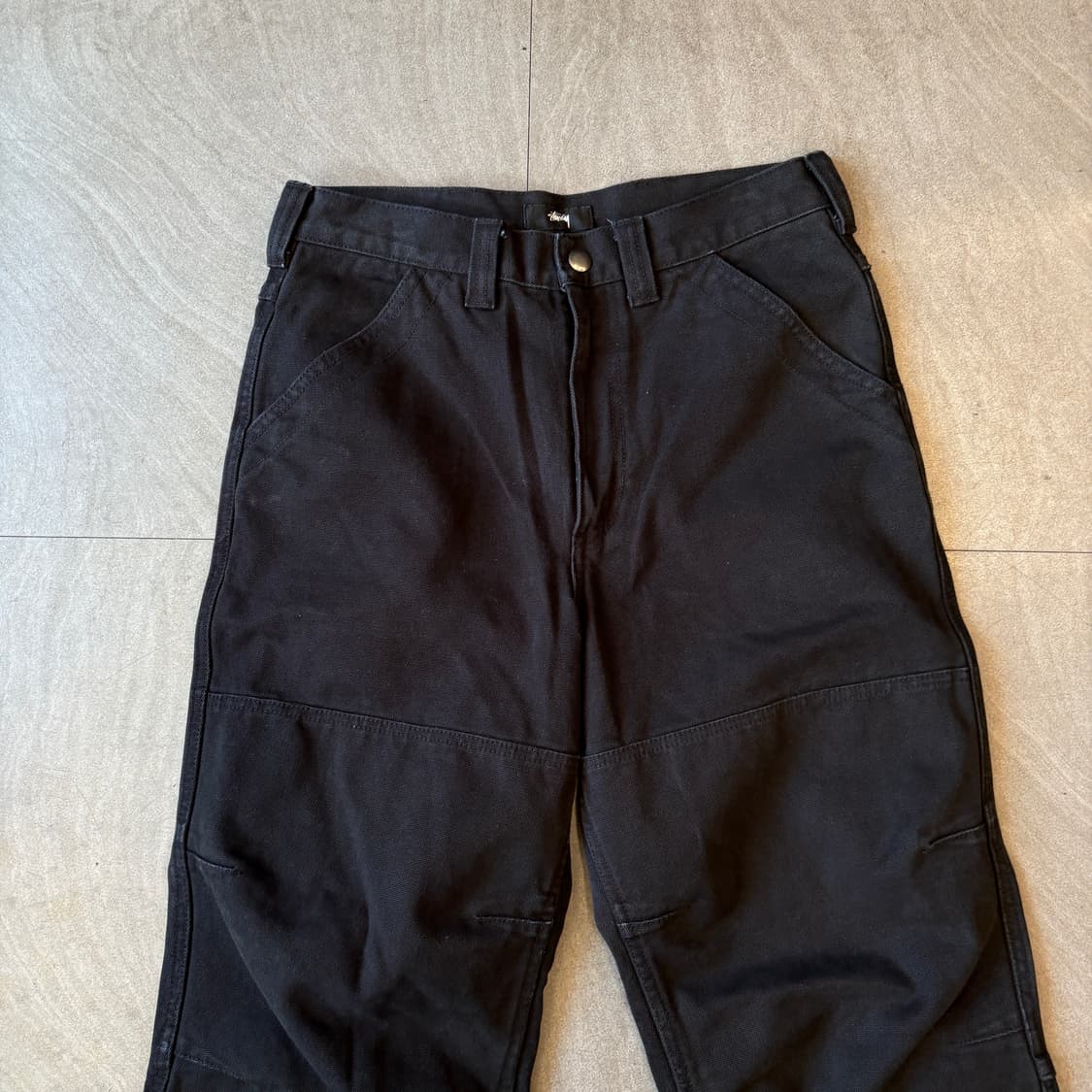 스투시 정품 블랙 트래킹 팬츠 바지 상품이미지6