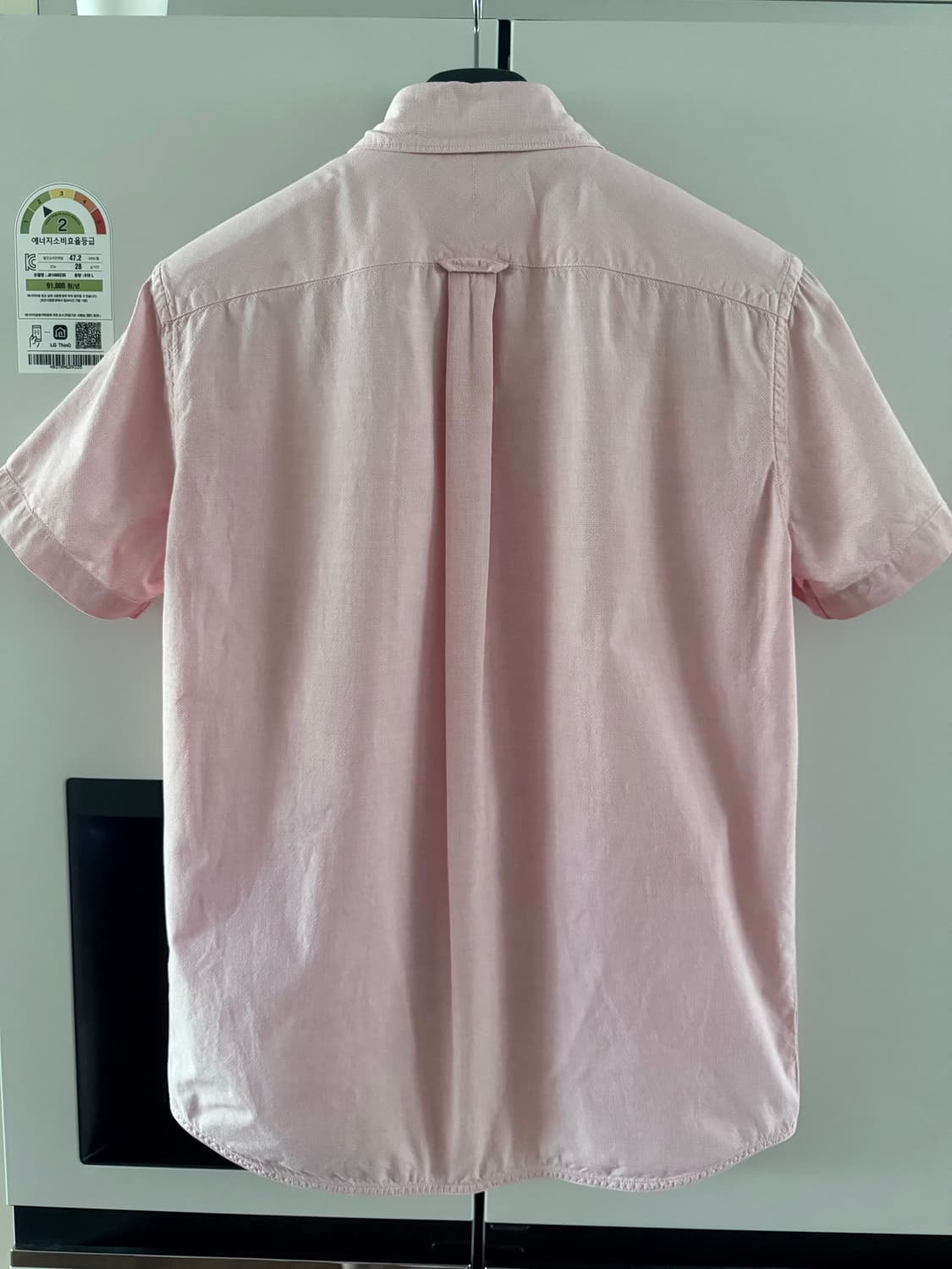 폴스미스(Paul Smith) 핑크색 버튼다운 반팔 셔츠 s 95 상품이미지2