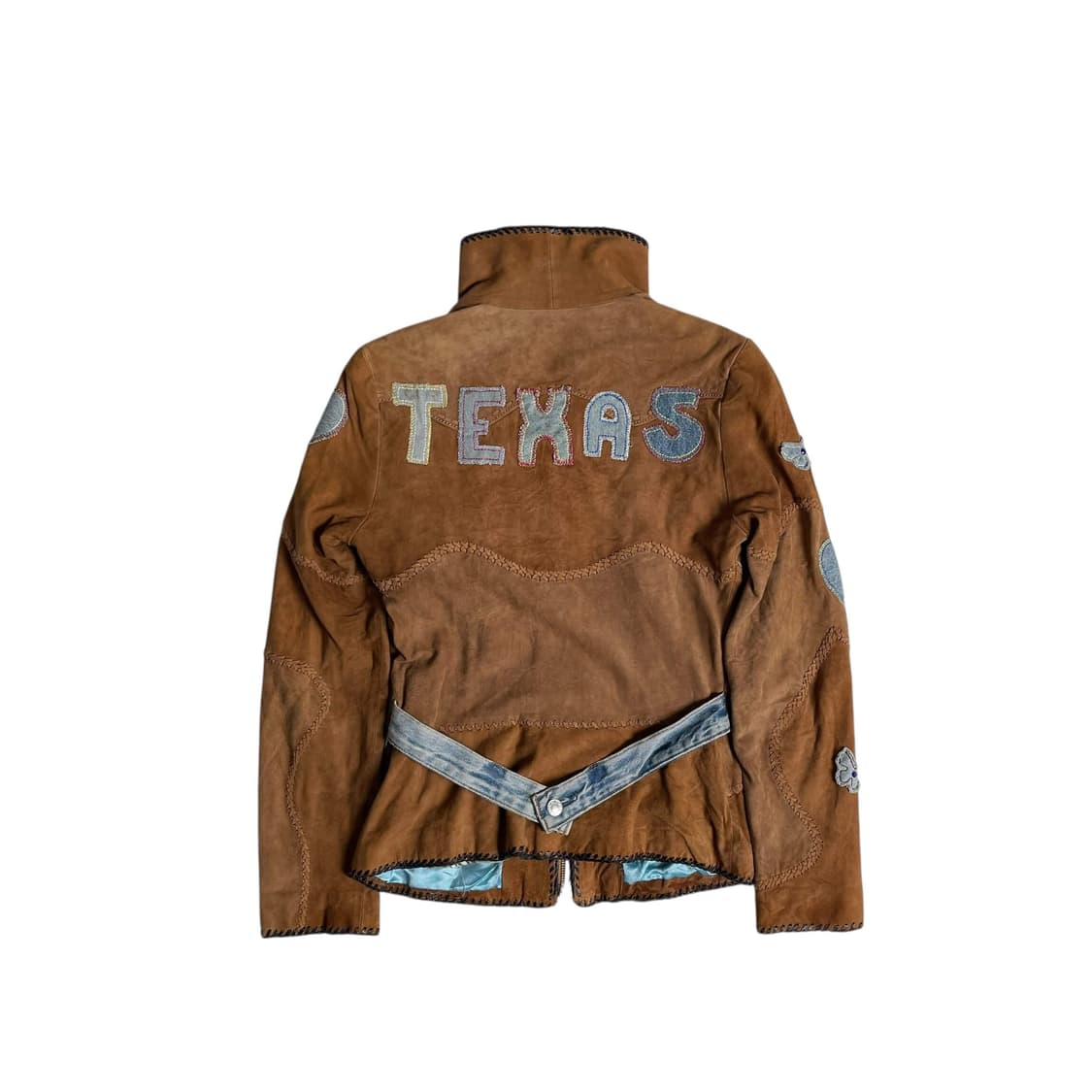 Flora smith 'LOVE' 데님 패치 고트 스킨 자켓 italy  상품이미지6