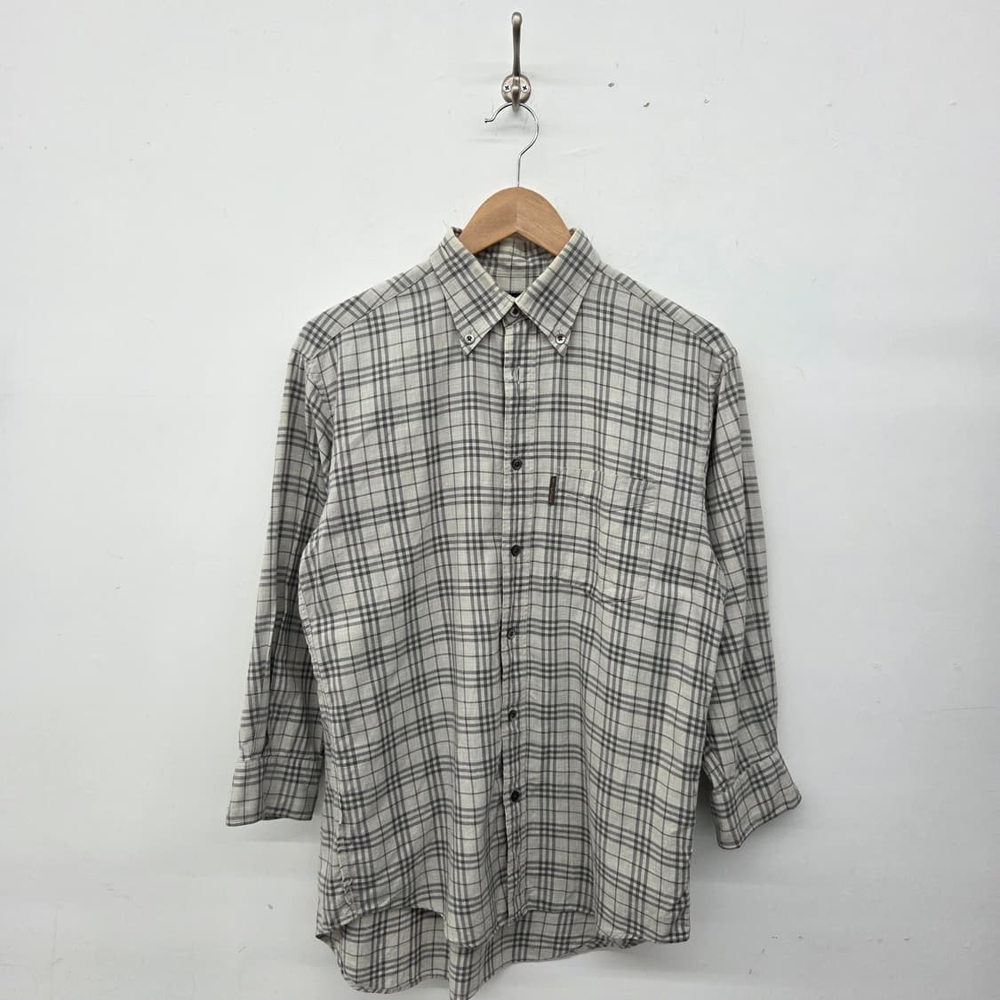 버버리 스타일 체크 남방 셔츠 남성M 상품이미지1