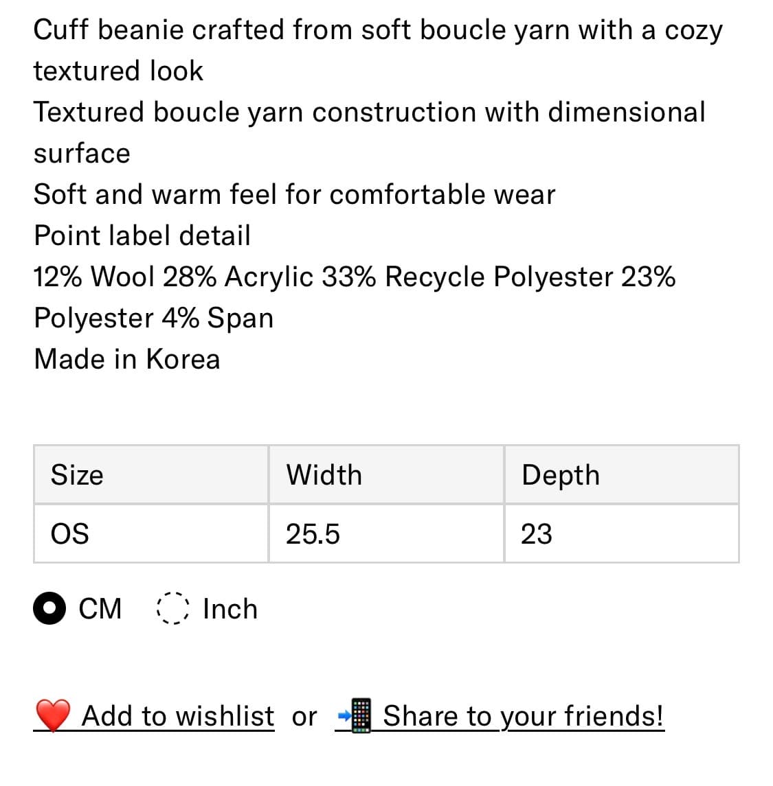 Y.E.S. Boucle Beanie Navy 상품이미지7