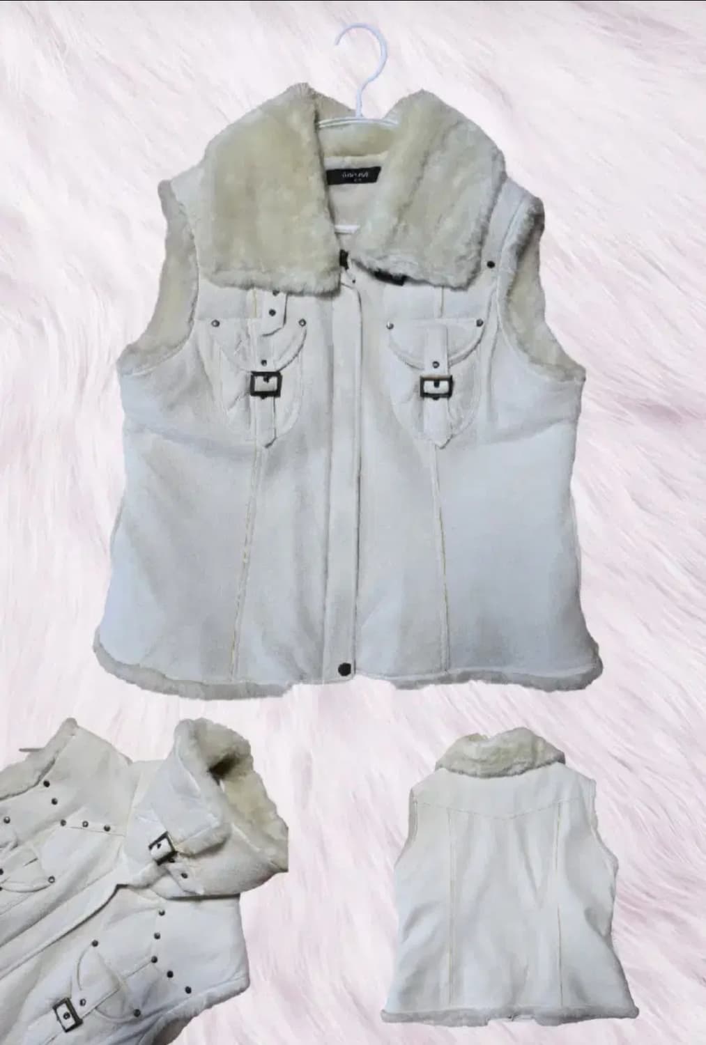 vintage 빈티지 털조끼 보헴서 쓰리타임즈 스컬프터 플노팔 상품이미지1