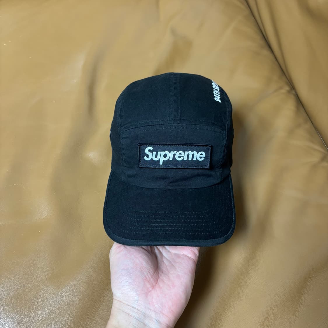 Supreme 슈프림 21fw 밀리터리 워시드 블랙 캠프캡 모자 상품이미지2