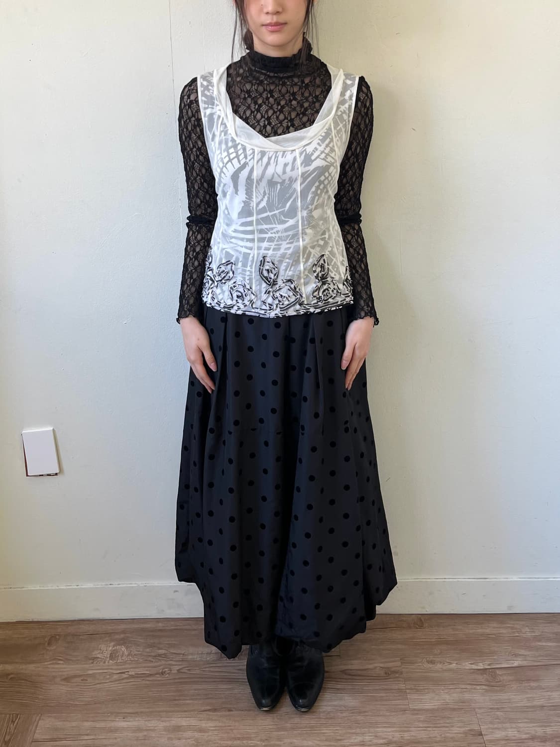 HK works london 도트 벌룬 스커트 상품이미지7