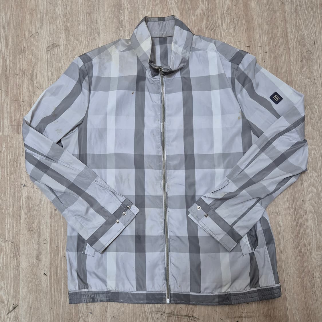 닥스 골프 남성 경량 체크 바람막이 자켓 상품이미지1