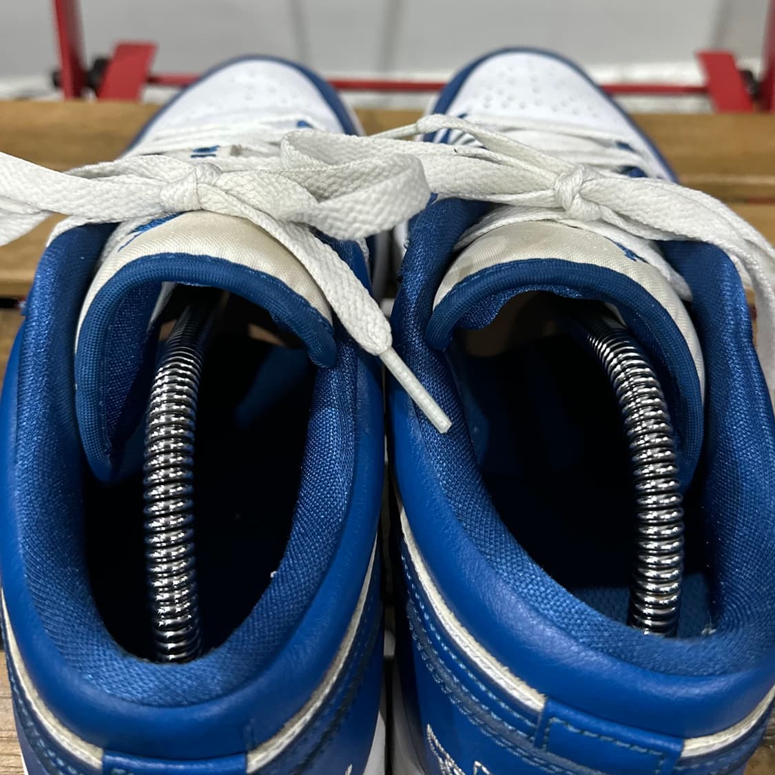 270) 나이키 운동화 남성 남자 신발 에어 조던1 로우 블루 화이트 상품이미지5