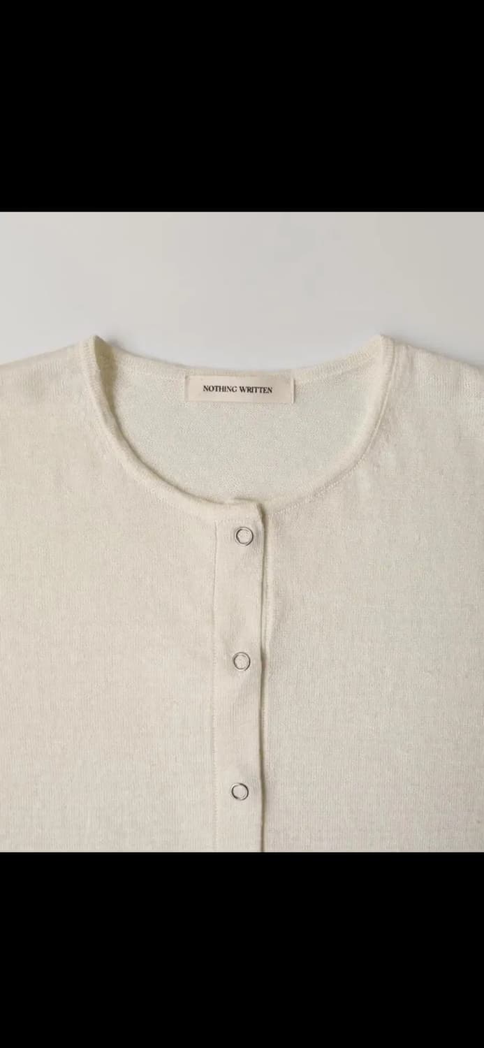 낫띵리튼 Panna round cardigan (Ivory) 상품이미지3
