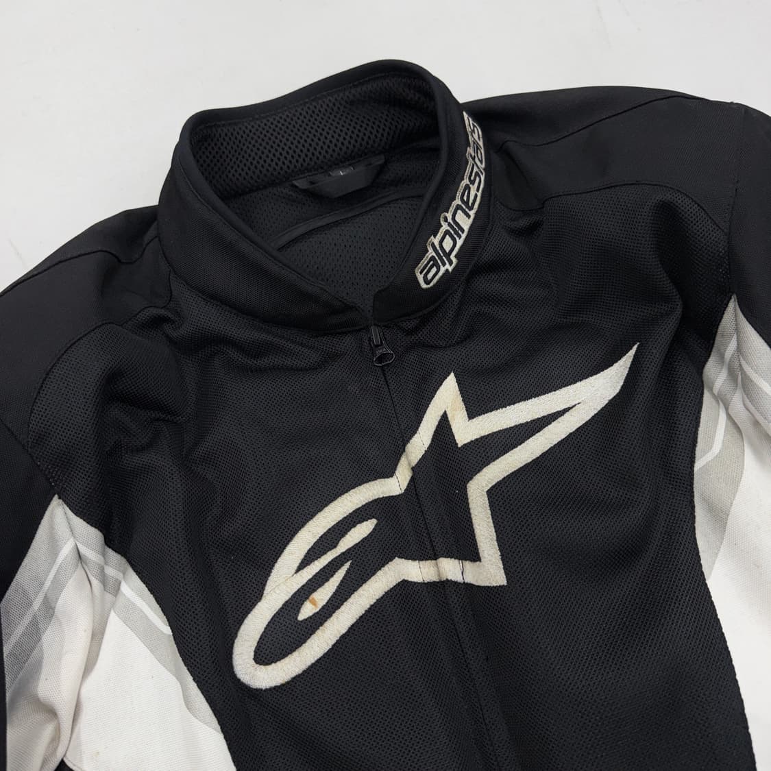 알파인스타 빅로고 검흰 오레오 바이커 자켓 상품이미지4