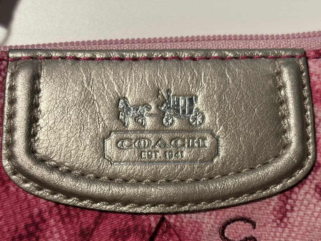 Coach 코치 로즈 빈티지 카드 지갑 일본빈티지 안나수이 갸루 레어 상품이미지4