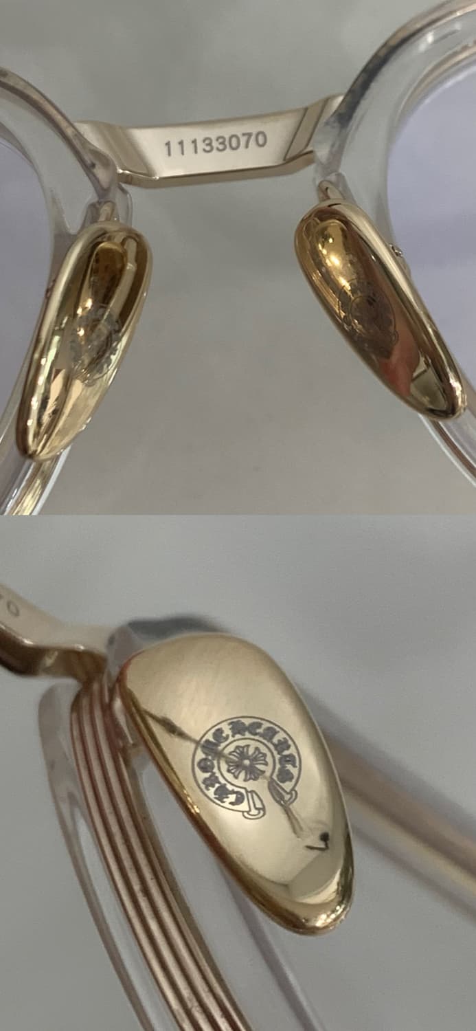 크롬하츠 덕버터 크리스탈 골드 [CRYS/GP] 안경 클리어 상품이미지5