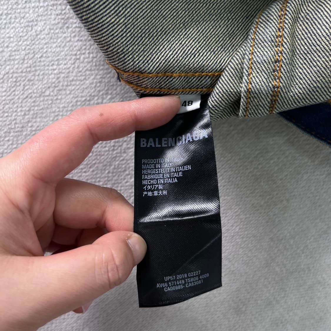 100 발렌시아가 2018 데님 자수 청자켓 상품이미지8