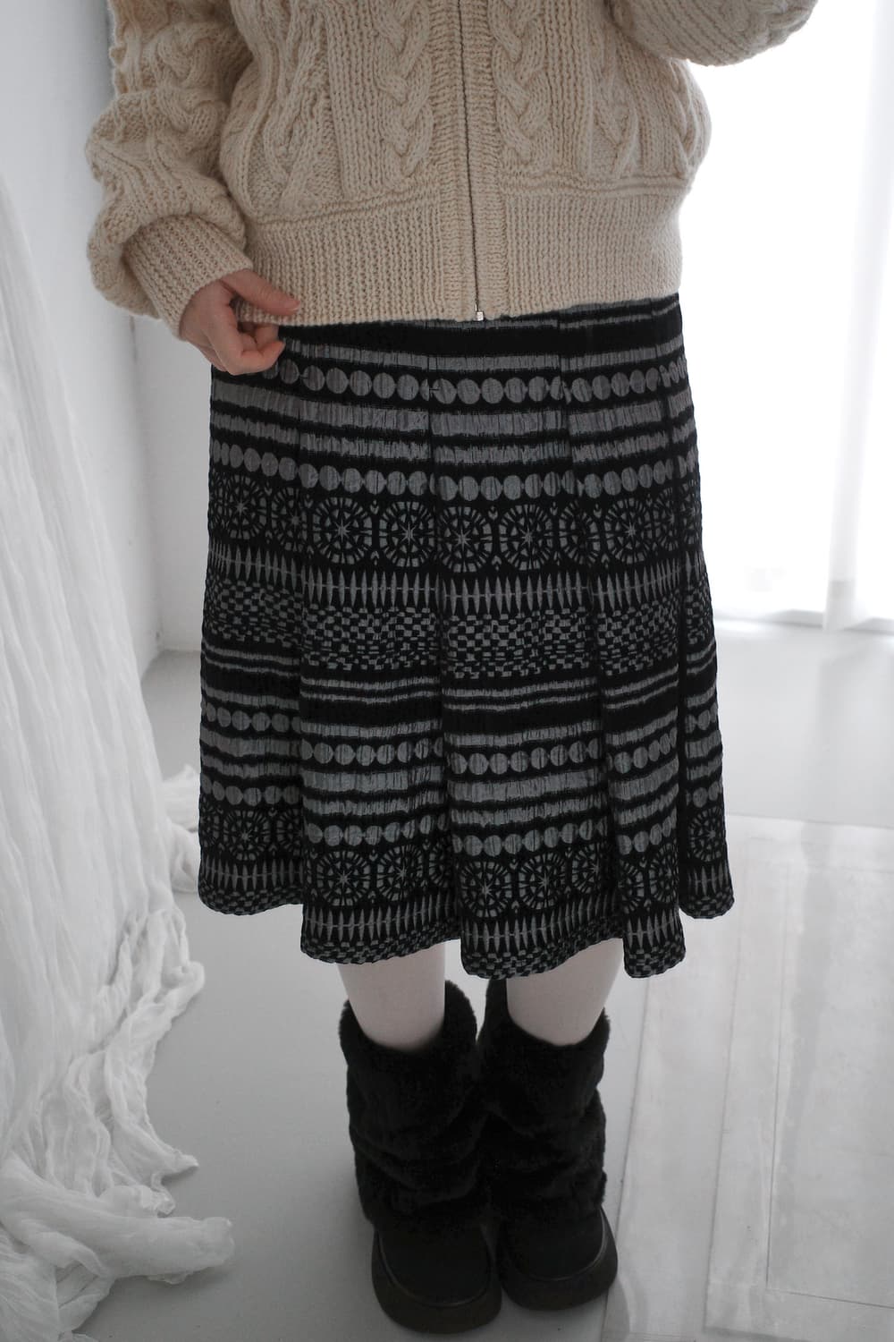 nordic pleats skirt  상품이미지6