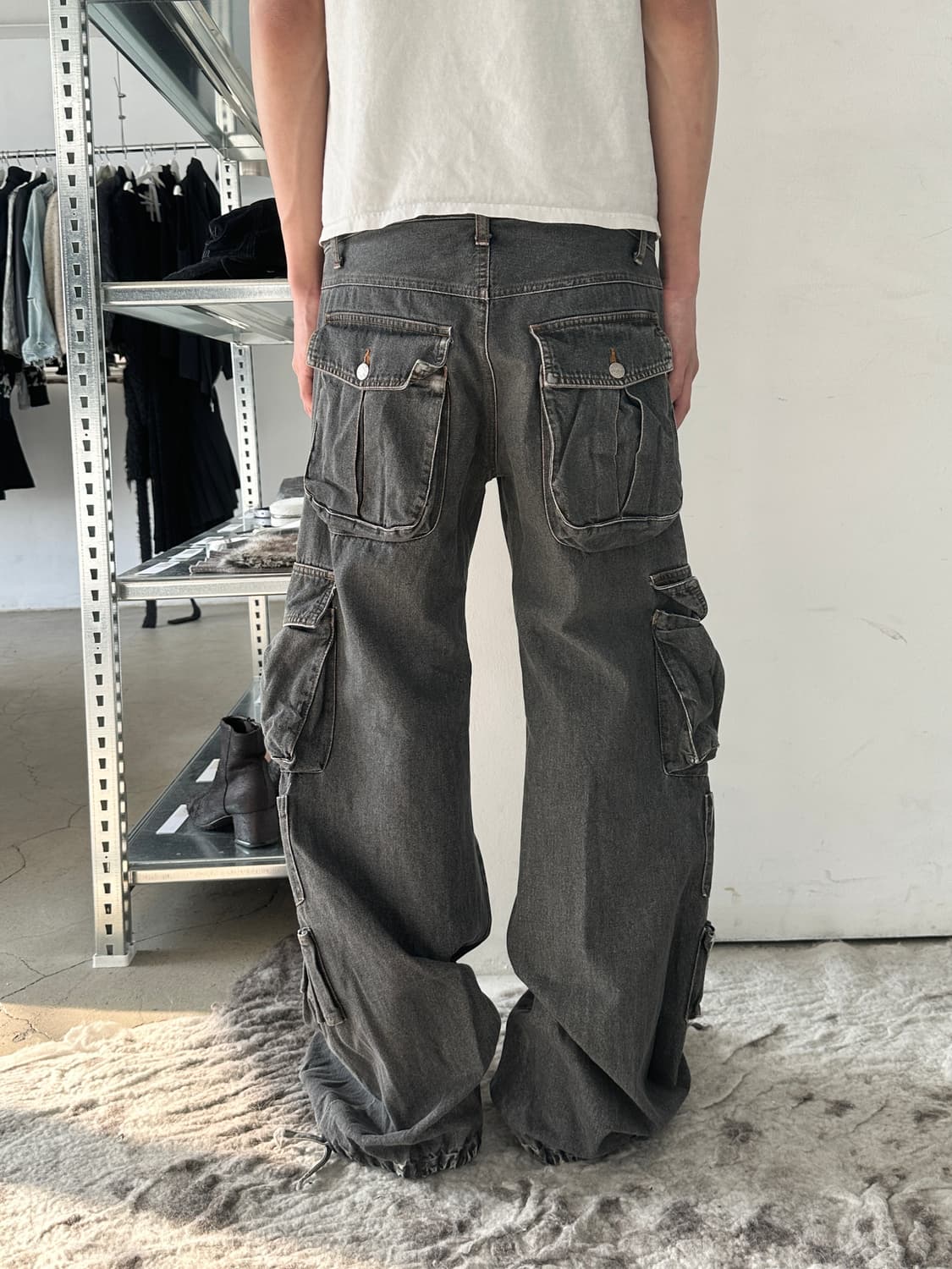 2000’s 바디버터 멀티 지퍼 와이드 카고 팬츠 상품이미지2