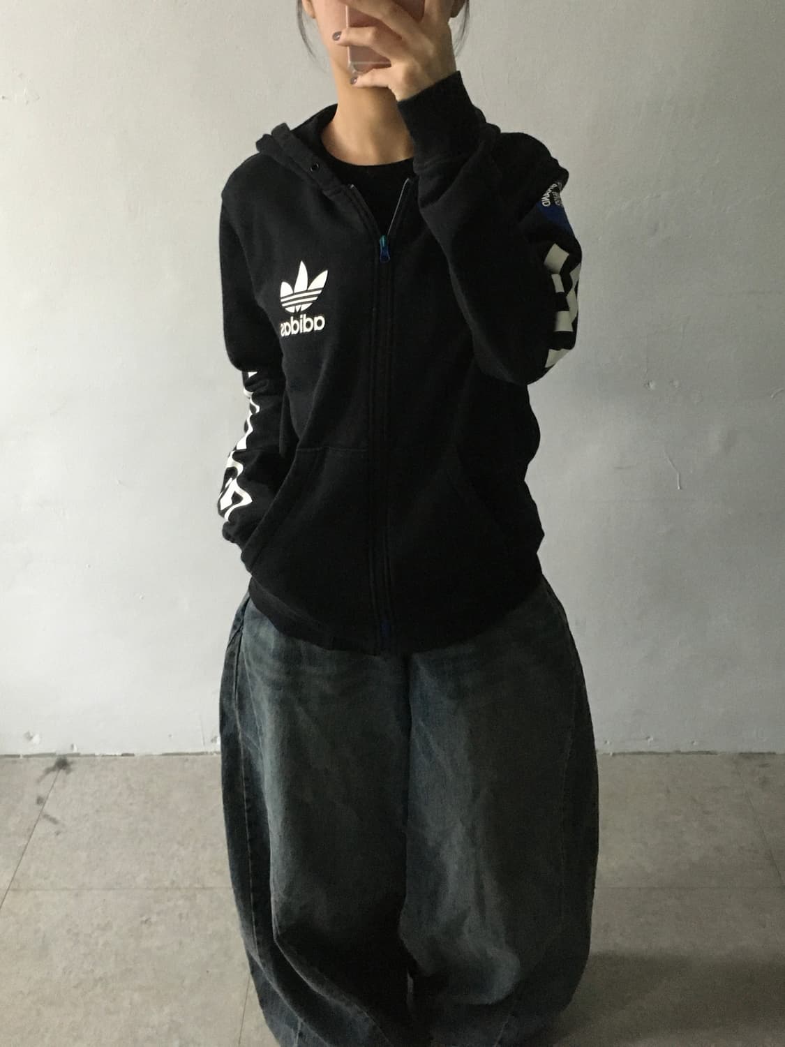 아디다스 사이드로고 후드집업 상품이미지1