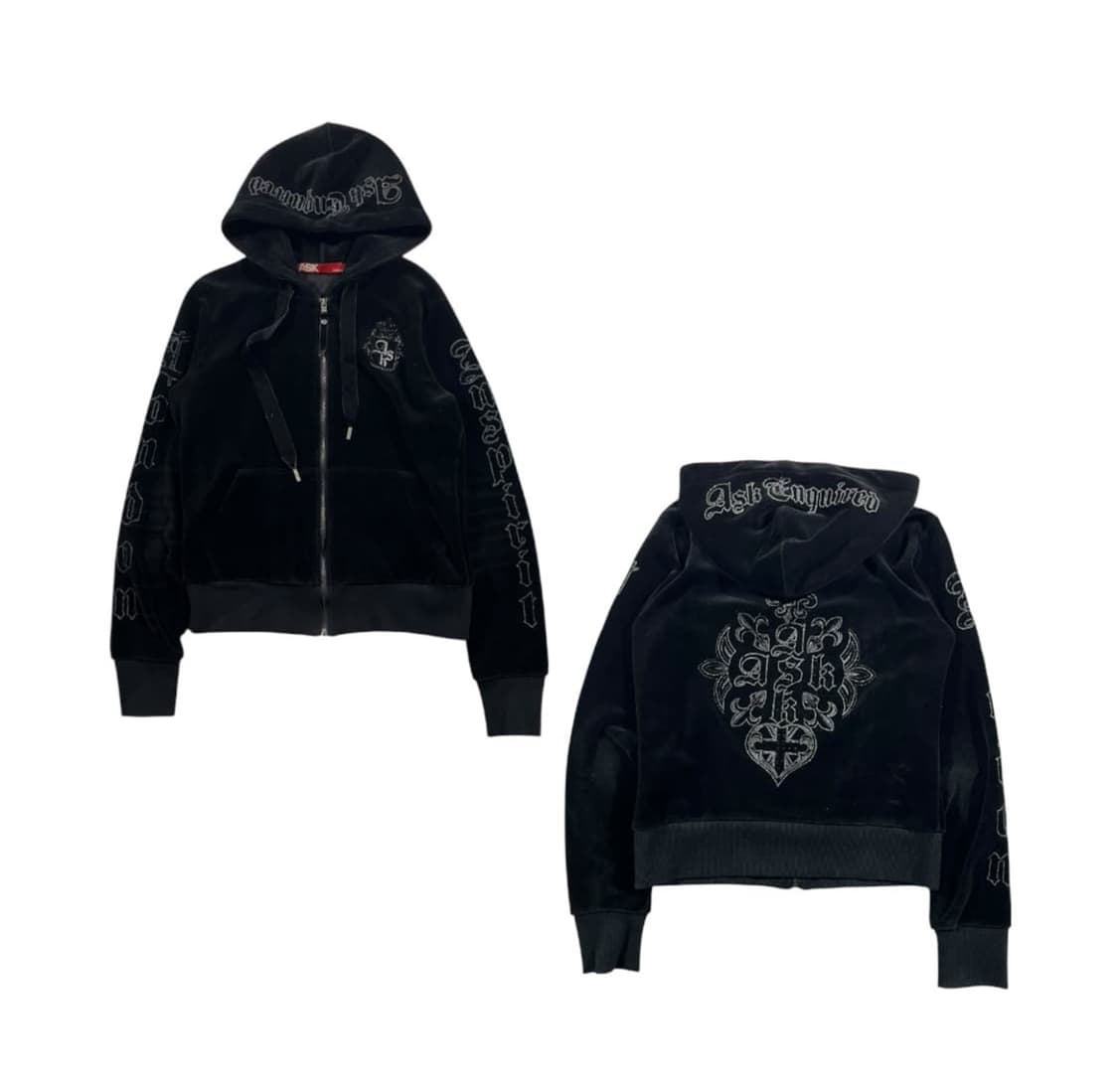 ASK 벨벳 후드집업 상품이미지1