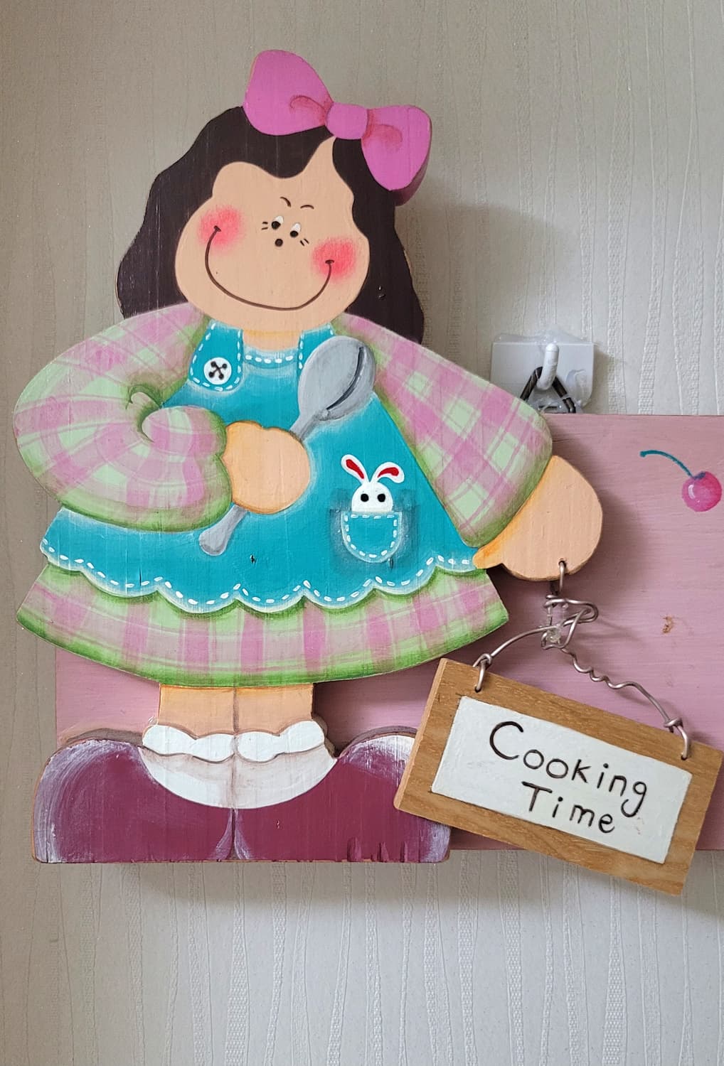 [Handmade] 아카시아 원목, 빈티지 무드 포크아트 헹거 🎨🍒 상품이미지2