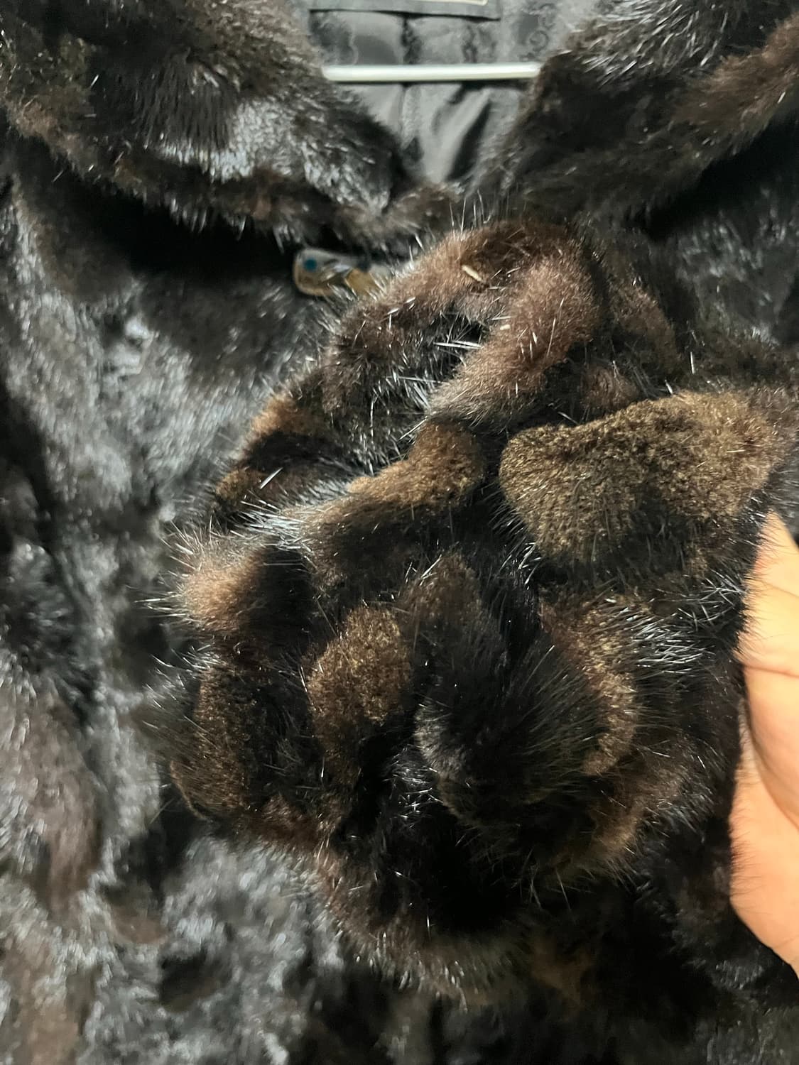 Klever by Jindo 블랙 밍크 코트 상품이미지4