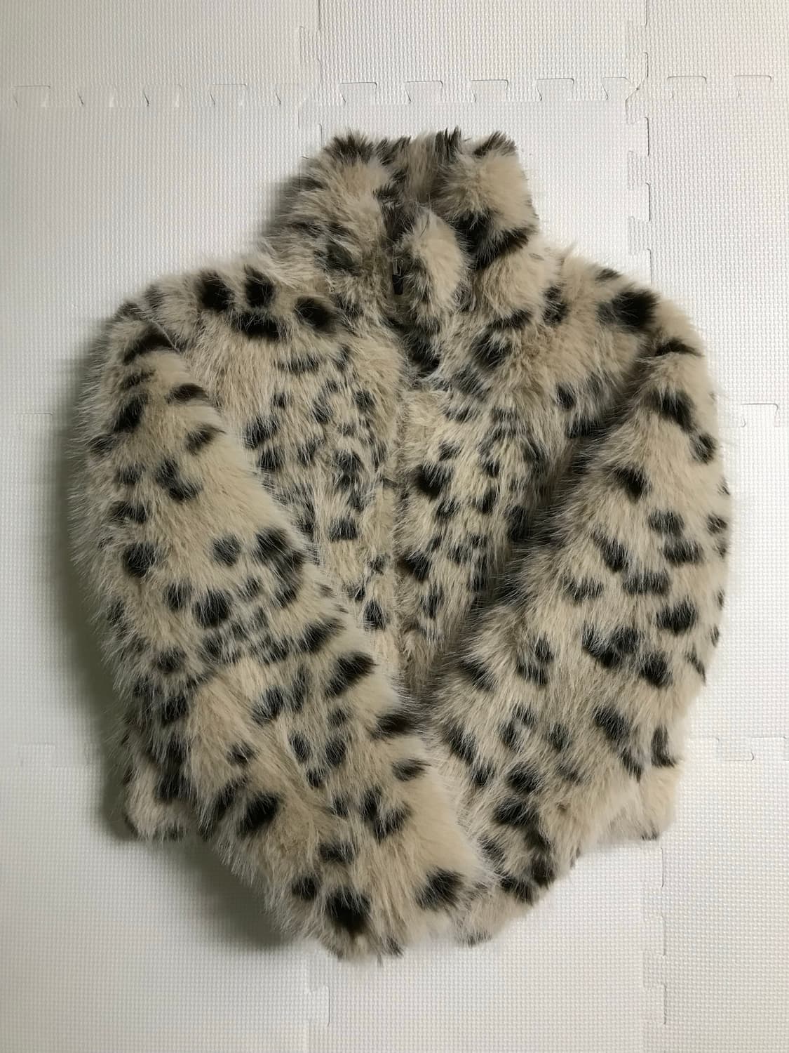 빈티지 호피 퍼 자켓 상품이미지1