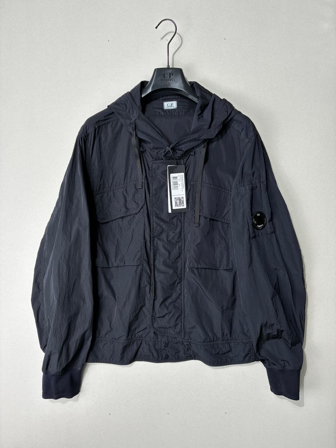 CP컴퍼니 크롬R 후드 렌즈 바람막이 자켓 네이비 L사이즈 상품이미지1