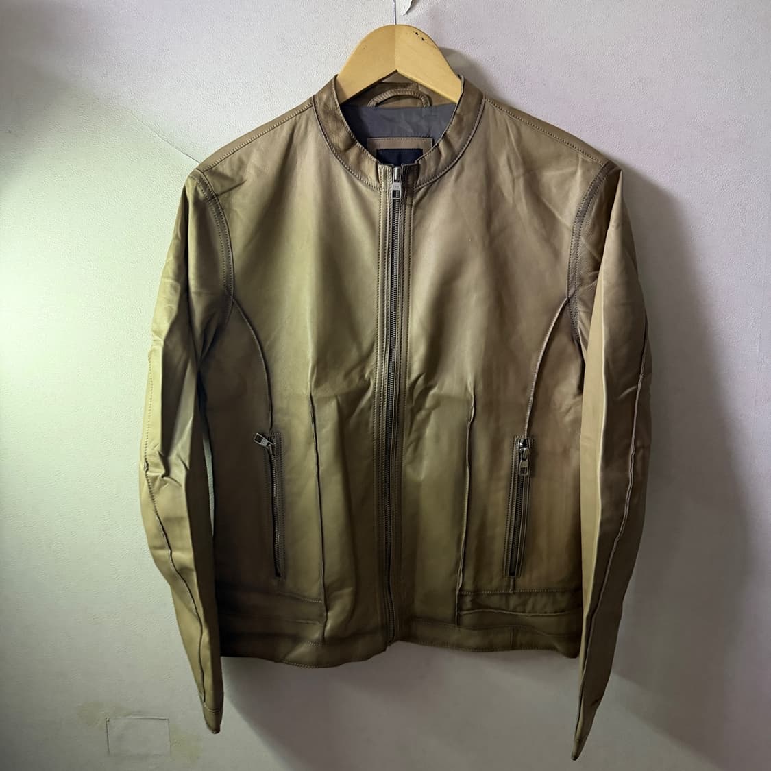 빨질레리 랩 남성 약가죽 블루종 점퍼 M (남성 95정도) 상품이미지10