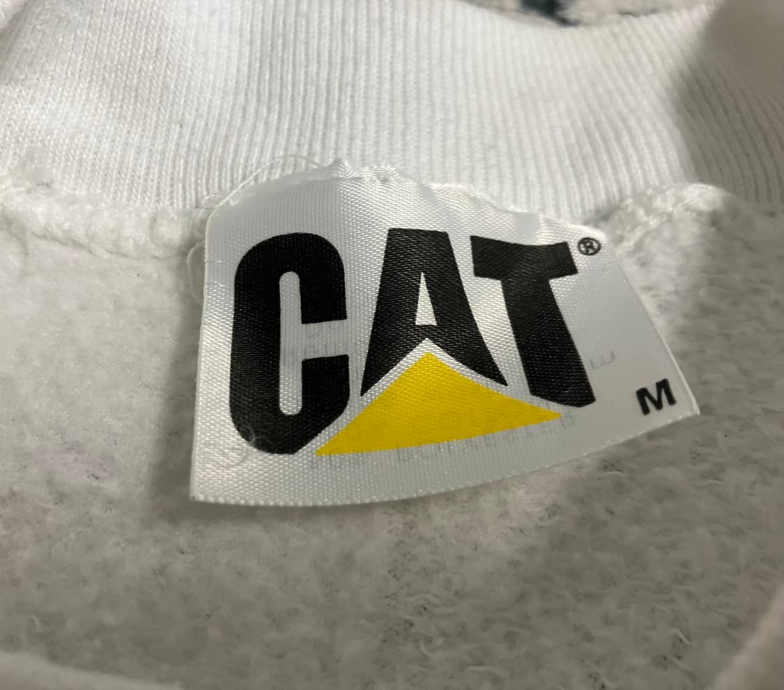 빈티지 USA 90s 캐터필러 CAT 서클 로고 스웻셔츠 M 95 상품이미지3