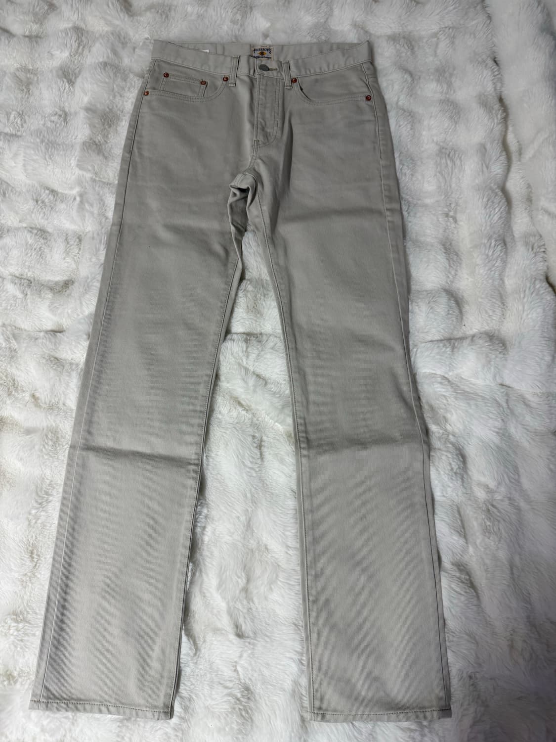 [32] 페로우즈 488 1960s 피케 코튼 팬츠 아이보리 상품이미지2