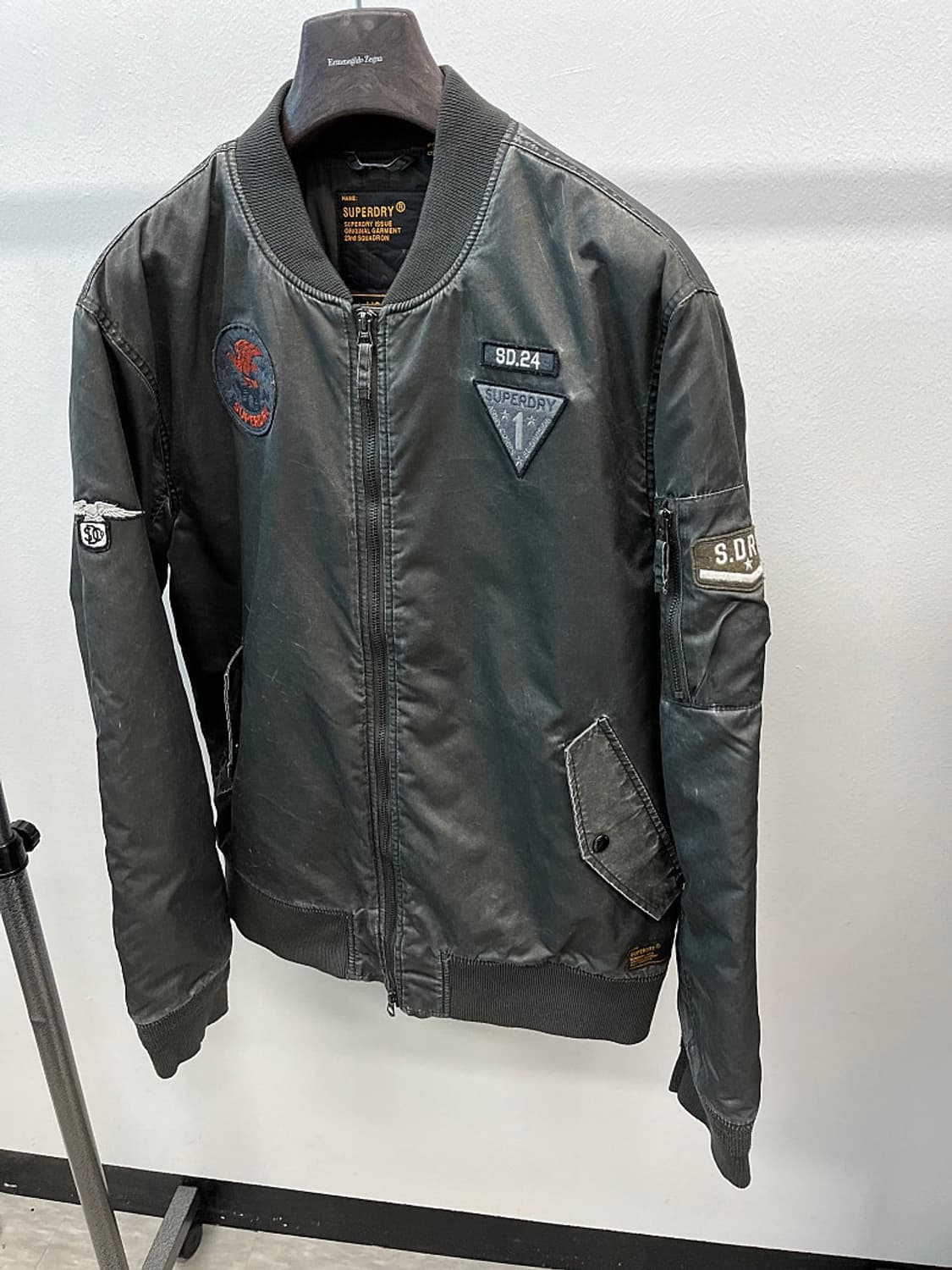 110) 슈퍼드라이 신형 패치 블루종  상품이미지1