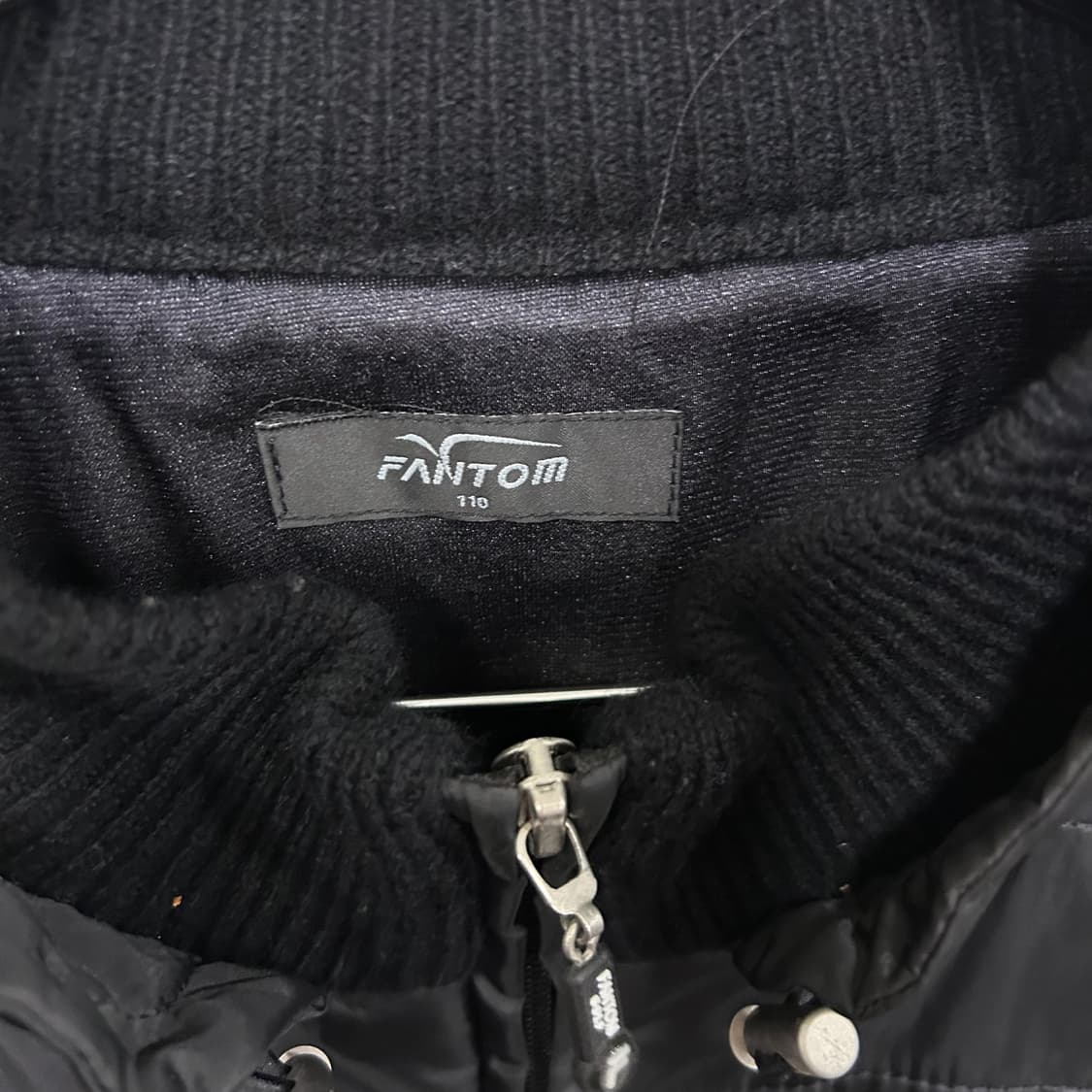 팬텀 골프 나일론패치 퓨어 울 니트집업 상품이미지3