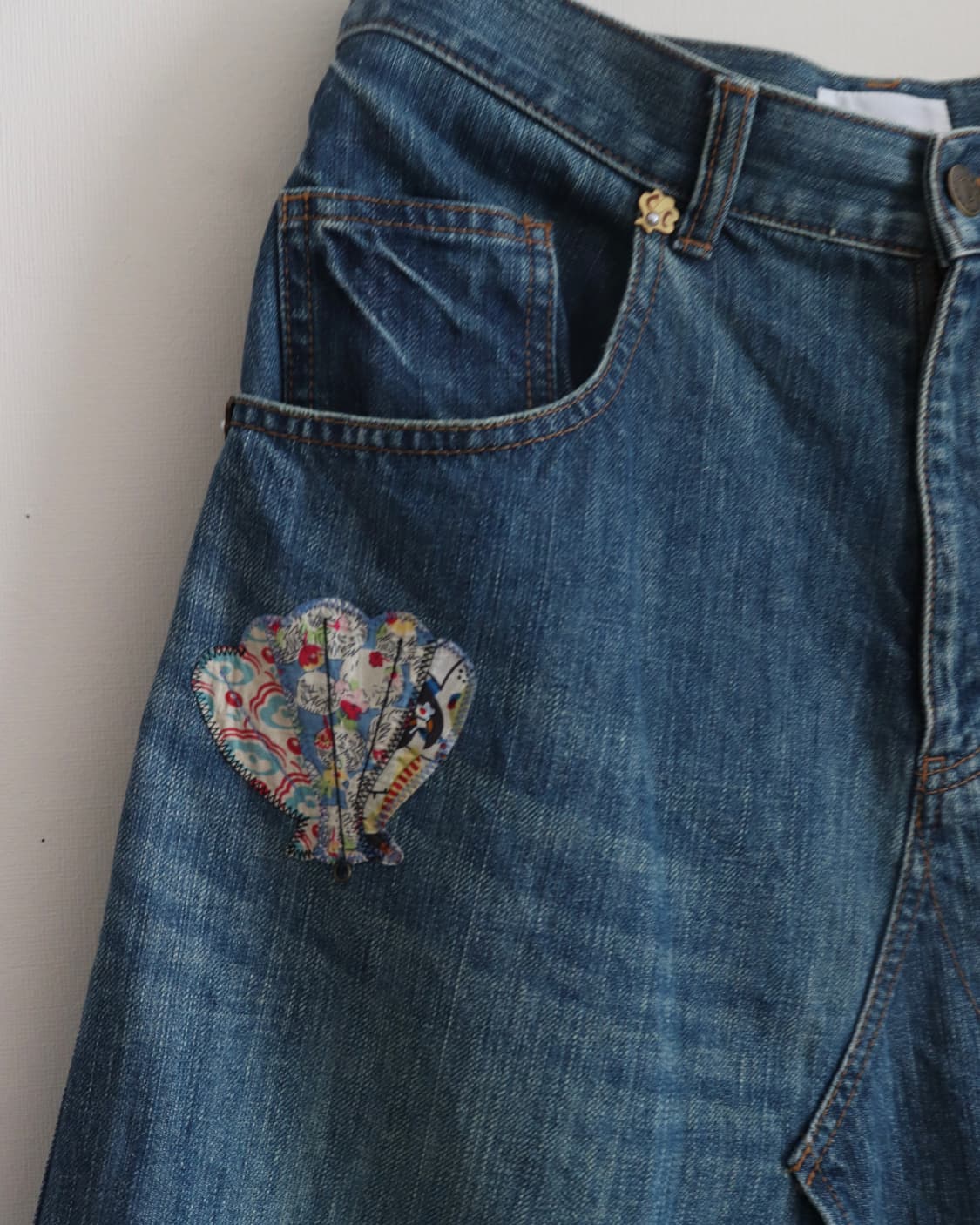 [Tsumori Chisato] Denim Patchwork Skirt 상품이미지8