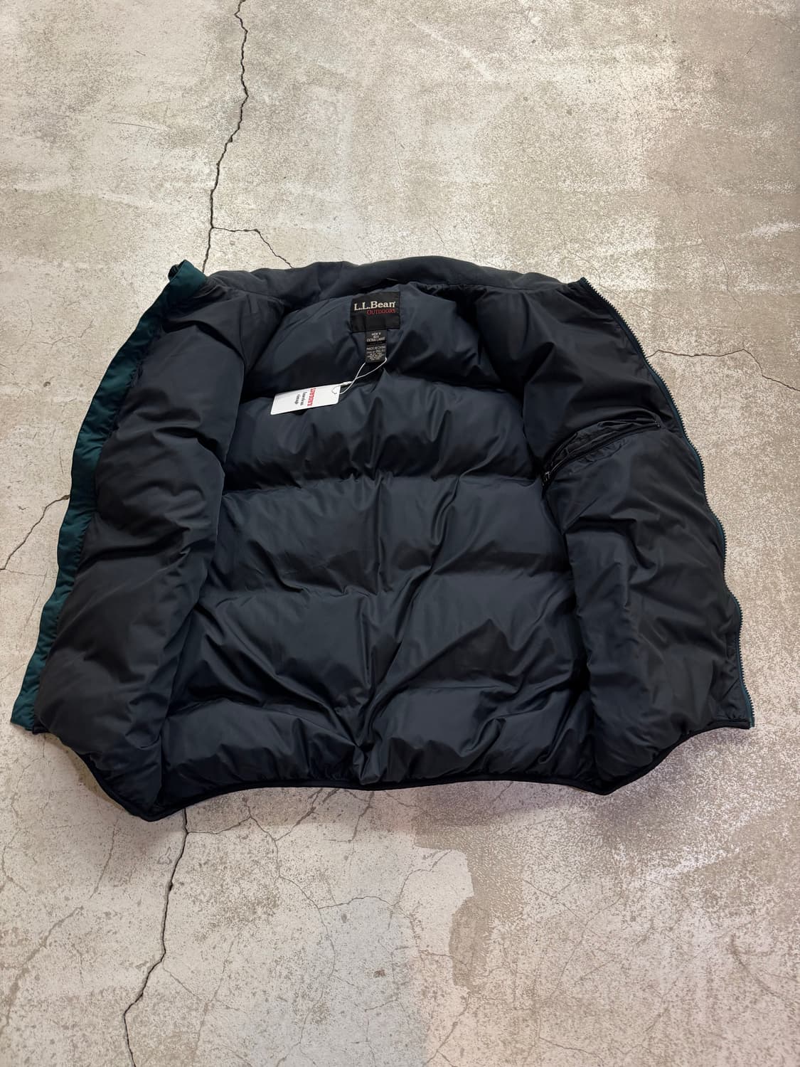 00s 엘엘빈 아웃도어 립스탑 구스다운 베스트 상품이미지7