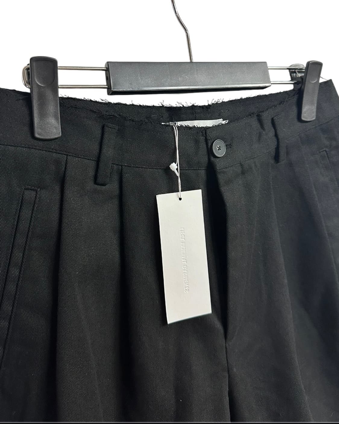 라이풀 미니멀 가먼츠 투턱 그런지 와이드 버뮤다 코튼 팬츠 M size 상품이미지2
