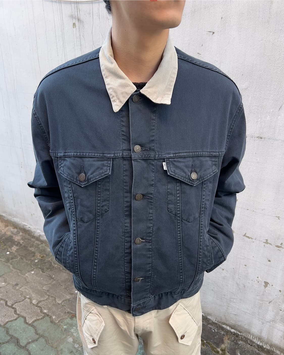 [L] 90s 이태리제 리바이스 라이너 트러커 자켓 71503 상품이미지1
