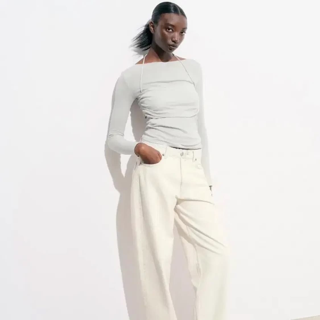 세미 시스루 티셔츠  상품이미지2