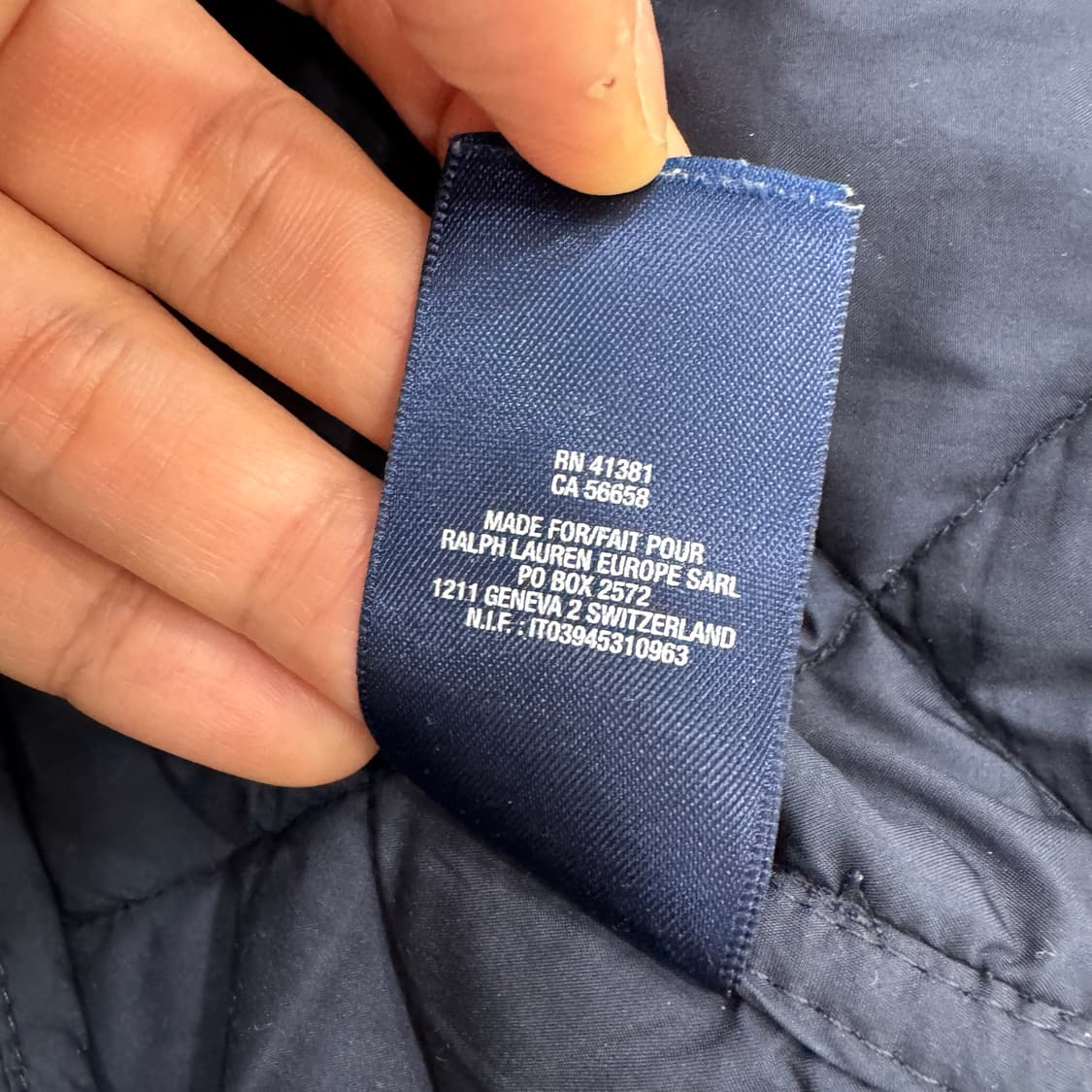 여성용 S 폴로 랄프로렌 네이비 퀼팅 자켓  상품이미지9