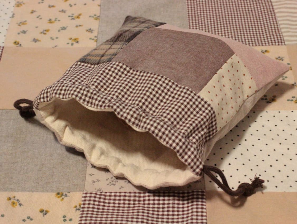 핸드메이드 패치워크 스트링 파우치 상품이미지4