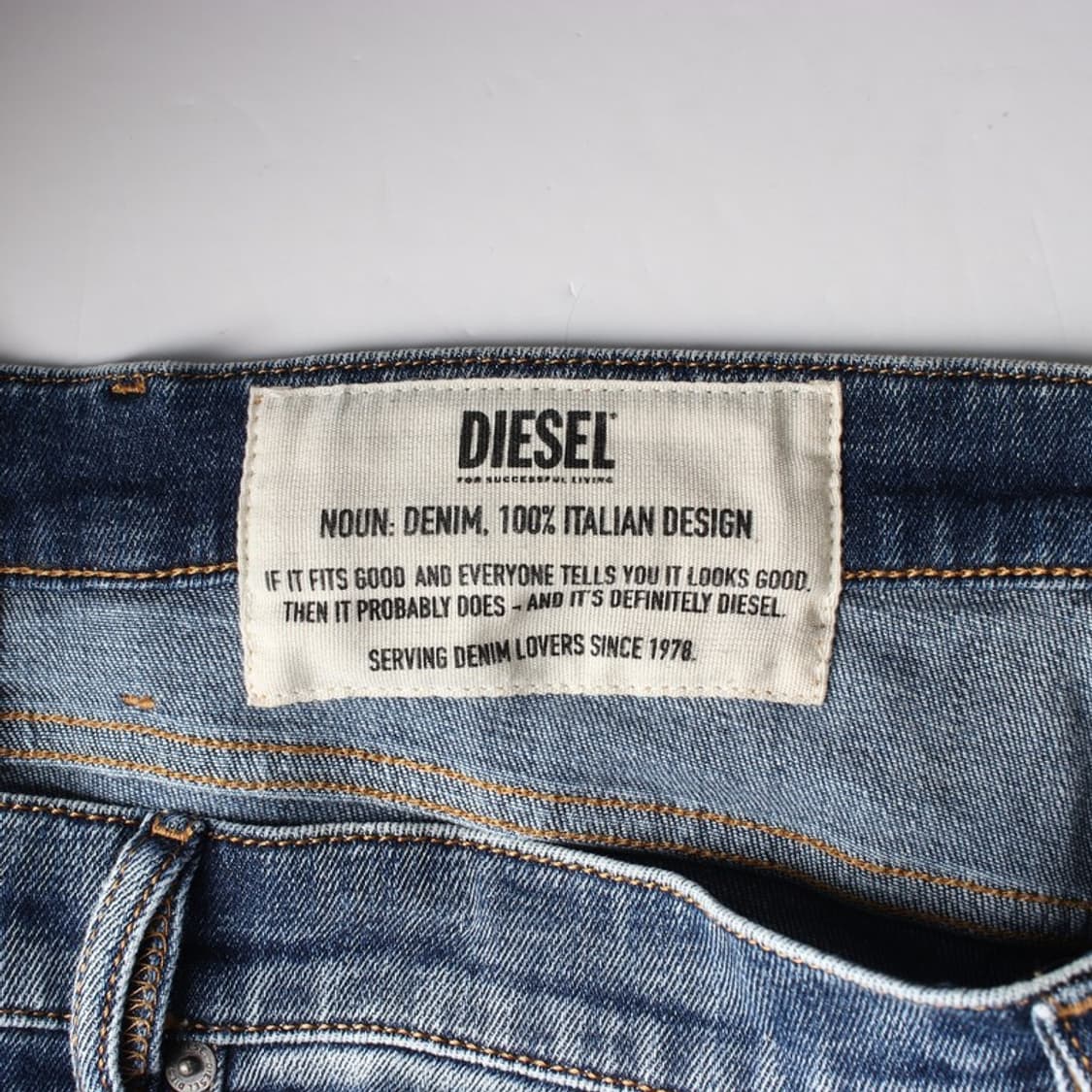 디젤 중청 워싱 슬림 스트레이트 데님 상품이미지6