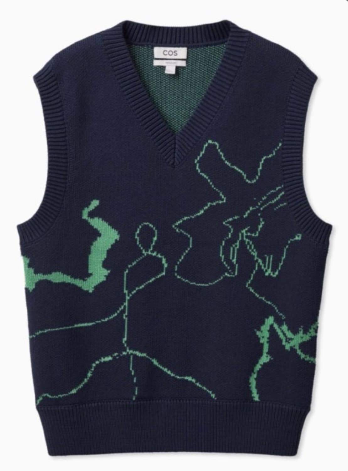 cos 자카드 니트 베스트 M  상품이미지1