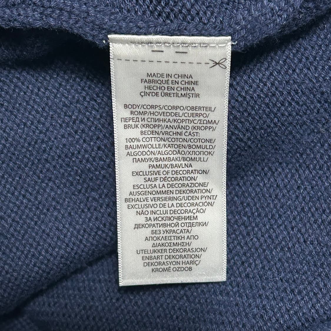 Polo Ralph Lauren 정품인증 네이비 코튼 니트 상품이미지3