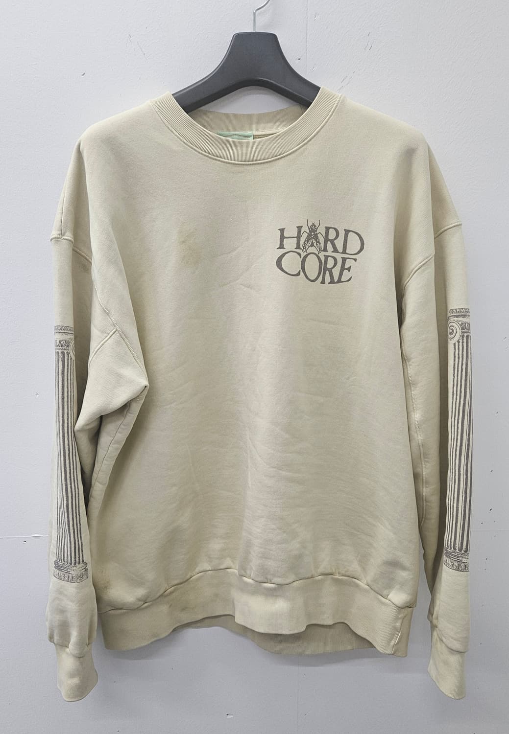 에리즈(Aries) 그래픽 워싱 크림 맨투맨( XXL) 상품이미지1